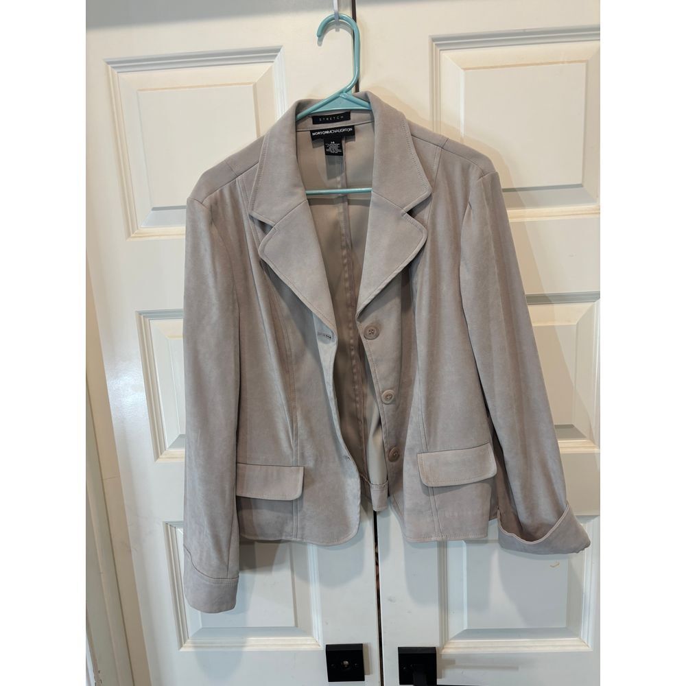 Norton McNaughton Stretch Blazer Professional Office Wear Career Jacket Size 14 - Picture 2 of 6